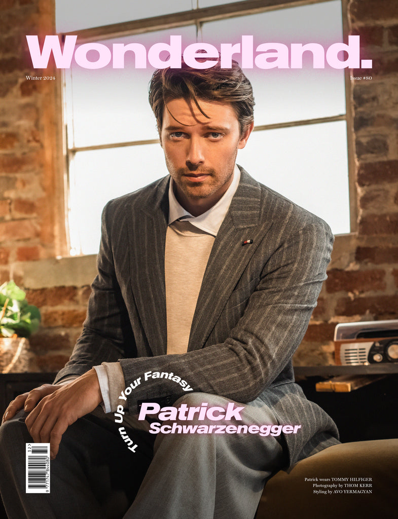 PATRICK SCHWARZENEGGER Covers Wonderland's Winter issue 2024 Wearing Tommy Hilfiger